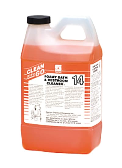 Foamy Bath & Restroom Cleaner 14 Fresh Scent 2 L Multi Surface Heavy Duty Alkaline Concentrate 4/Case