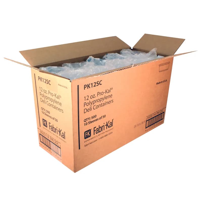 Pro-Kal® Deli Container Base 12 OZ PP Clear Round 500/Case