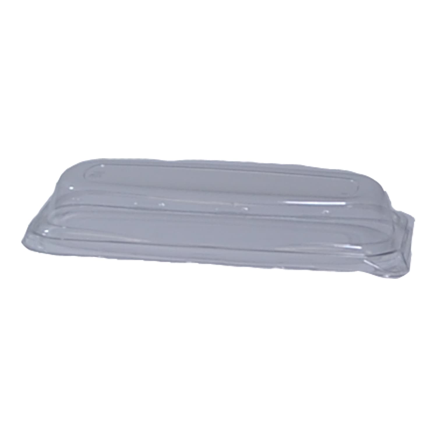 Lid Dome 8.5X4.4X1.3 IN PET Clear Rectangle For Container 300/Case
