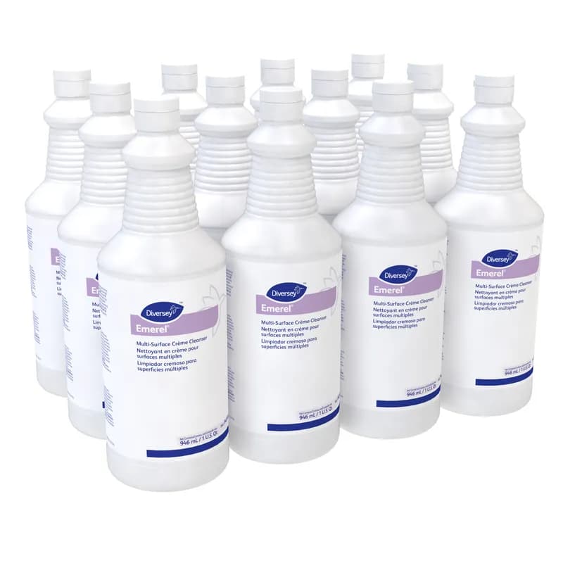 Emerel Fresh Scent Cream Cleanser 1 QT Multi Surface Mild Acid RTU 12/Case