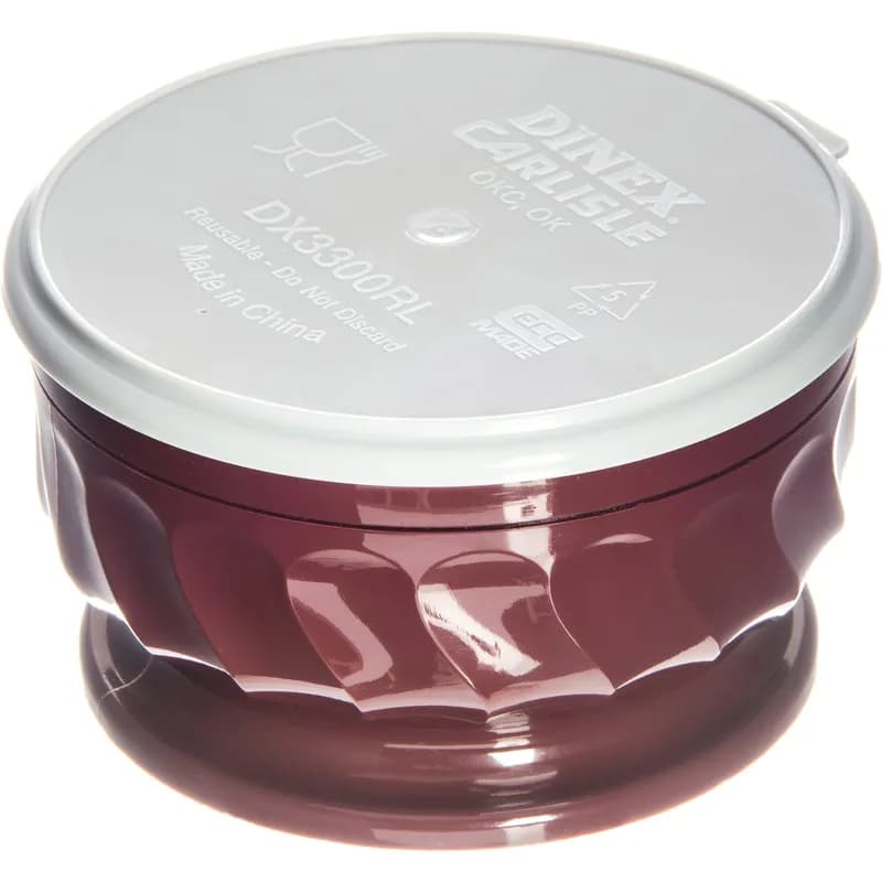 Bowl 9 OZ Urethane Red Round 48/Case