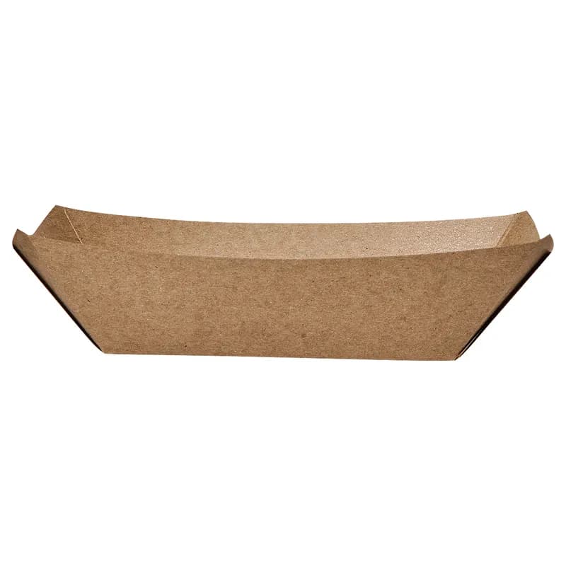 Bagcraft® EcoCraft® Food Tray 3 LB Wax Coated Paper Kraft Grease Resistant 500/Case