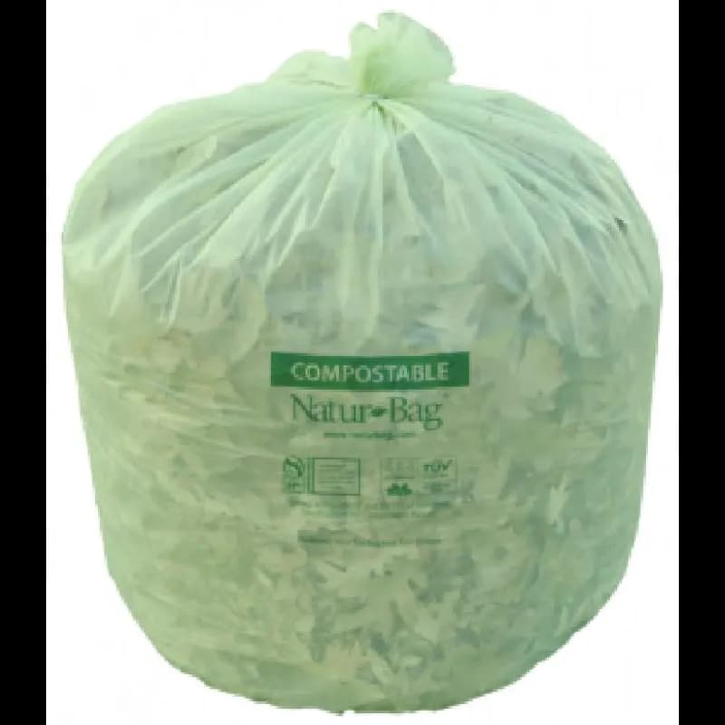 Natur-Bag Liner 47X60 IN 64 GAL Plastic 0.9MIL Slim 10 Count/Roll 6 Rolls/Case 60 Count/Case