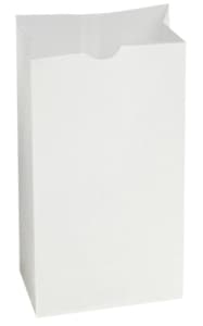 Bagcraft® Dubl Wax® Bakery Bag 7.12X4.37X13.68 IN Wax Coated Paper White With Self-Opening (SOS) Closure 1000/Case