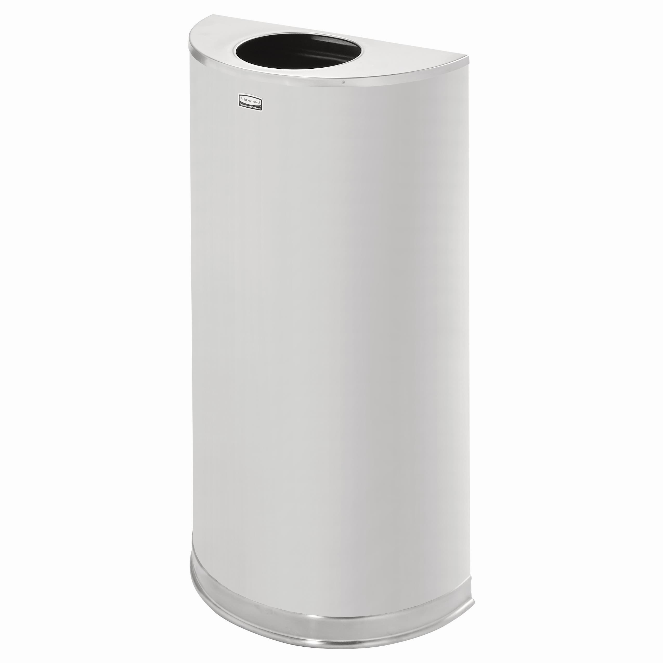Landfill 1-Stream Can & Lid 9X18.00X32.00 IN 12 GAL Stainless Steel With Open Lid Open Top Non-Perforated 1/Each