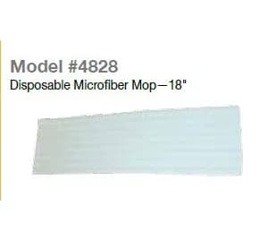 Mop Head 18 IN Microfiber Disposable 50/Case