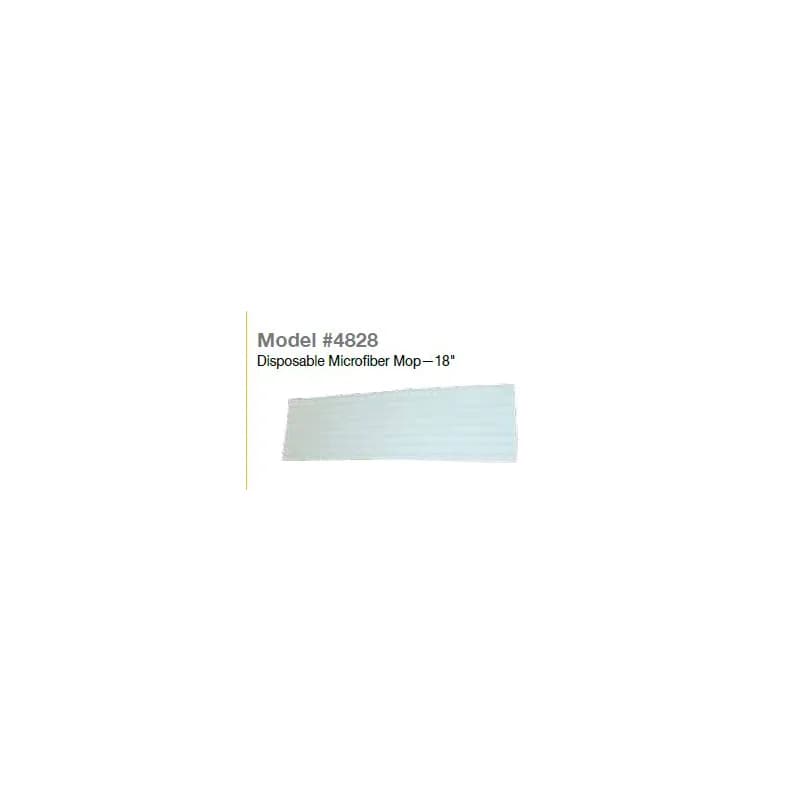Mop Head 18 IN Microfiber Disposable 50/Case
