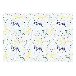 Roll 40IN X100FT Cellophane Clear Confetti 1/Roll
