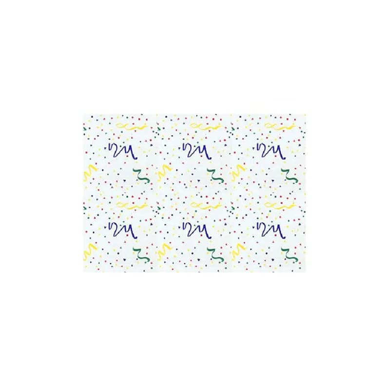 Roll 40IN X100FT Cellophane Clear Confetti 1/Roll