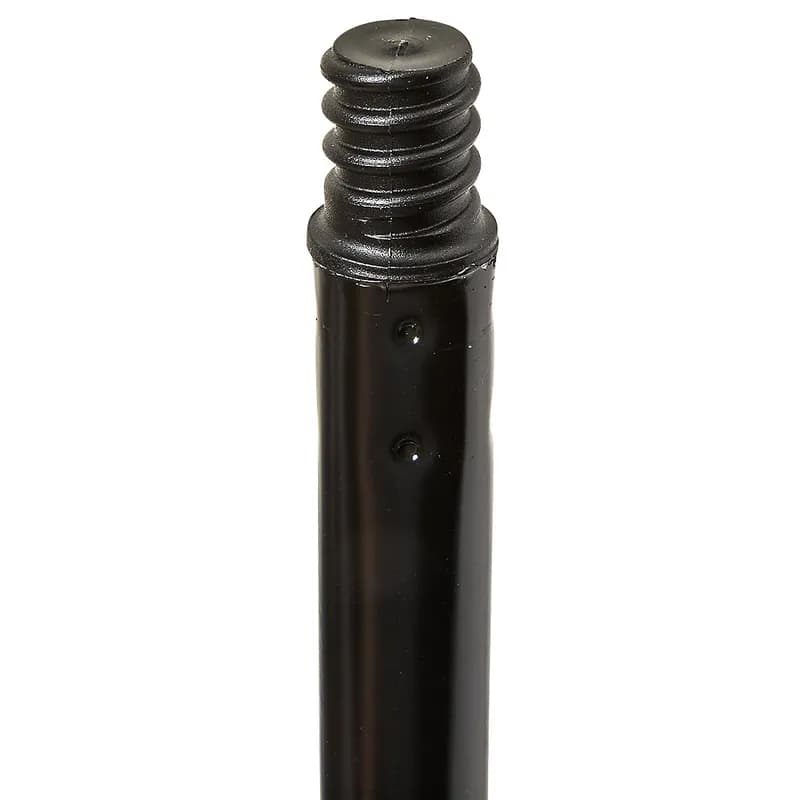 Bristles Lobby Broom 30.5IN Black Metal Plastic Vinyl Coated Swivel Hook With 6IN Head Angled 1/Each