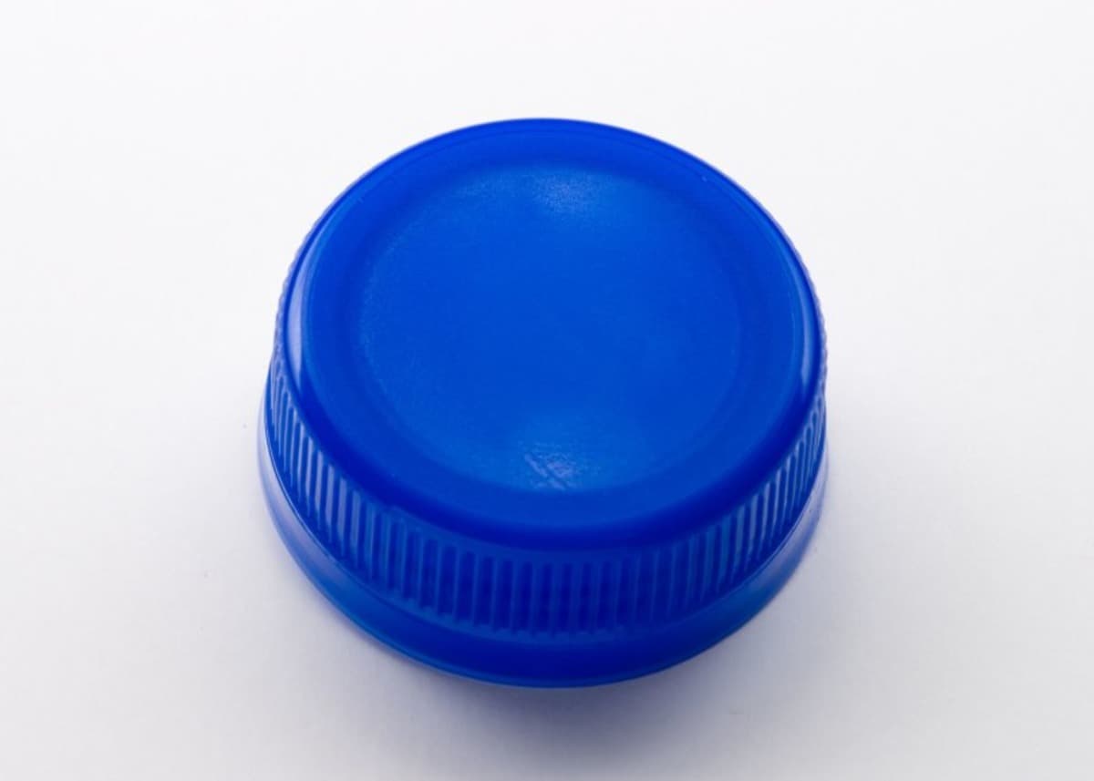 Cap Plastic Blue For HDPE & PET Bottles Screw Top Waterfall 2500/Case