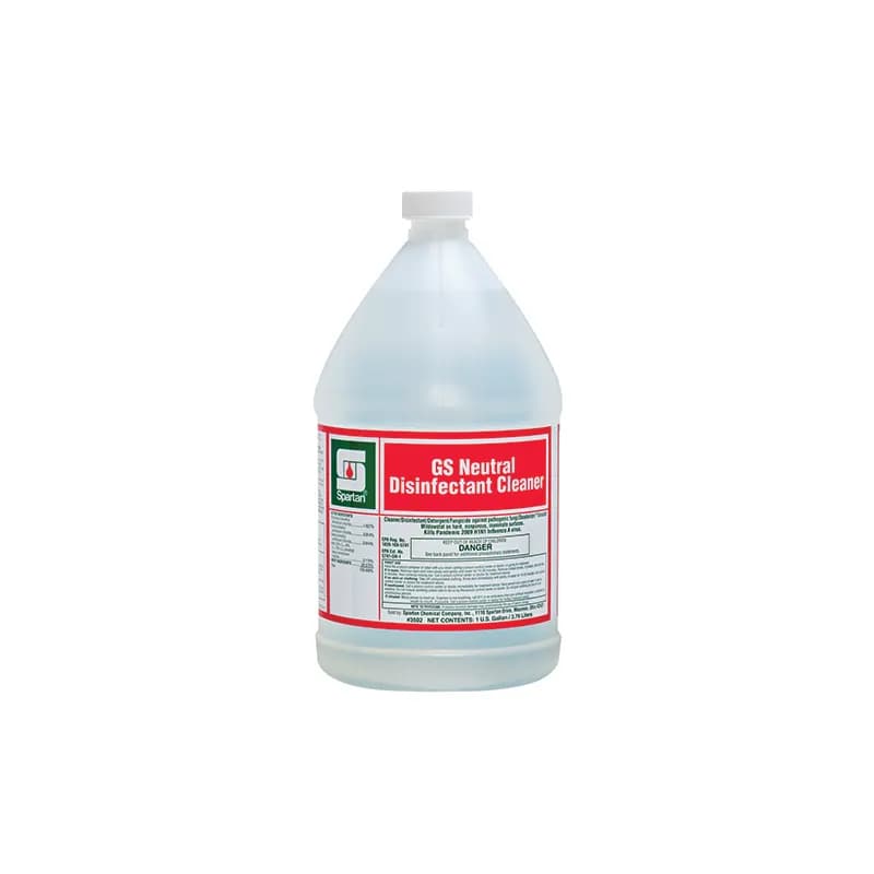 Green Solutions® Neutral Disinfectant Cleaner® Unscented One-Step 1 GAL Multi Surface Neutral Concentrate Quat 4/Case