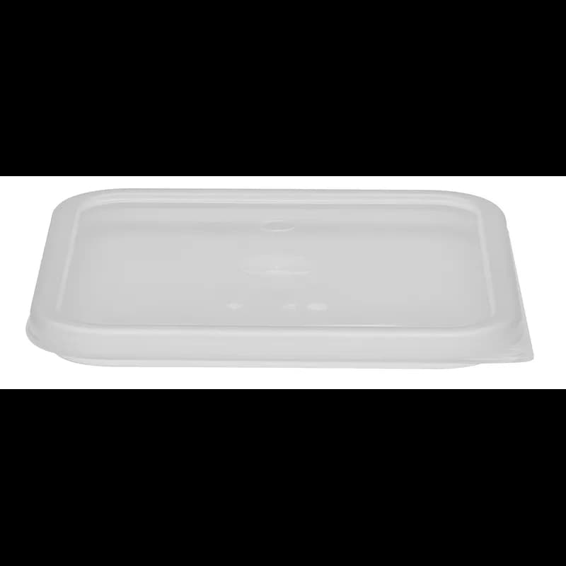 Camwear® Lid 6-8 QT Translucent Square Plastic Flat Seal Top 6/Case