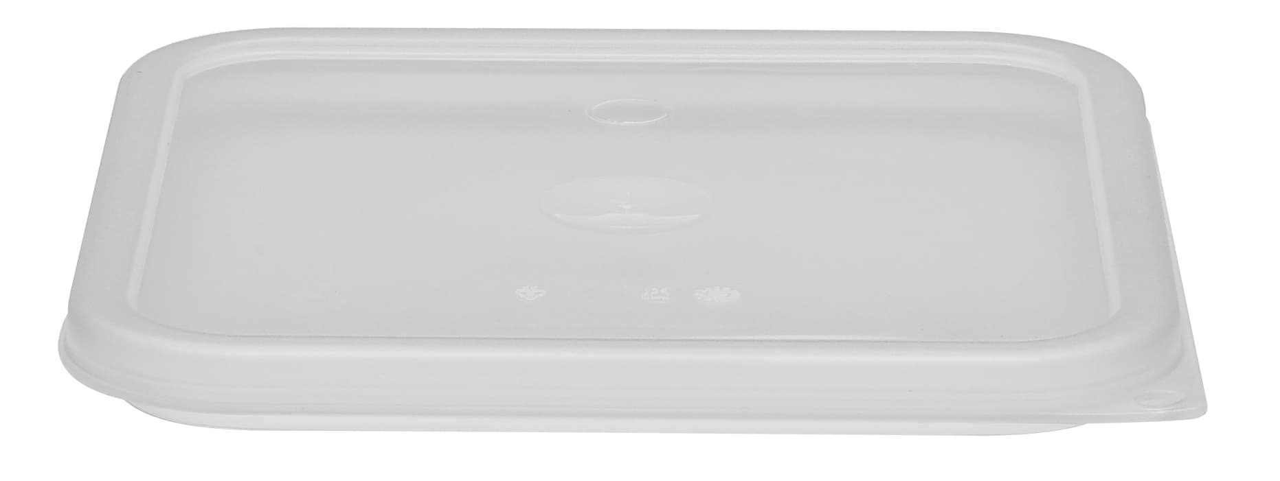 Camwear® Lid 6-8 QT Translucent Square Plastic Flat Seal Top 6/Case