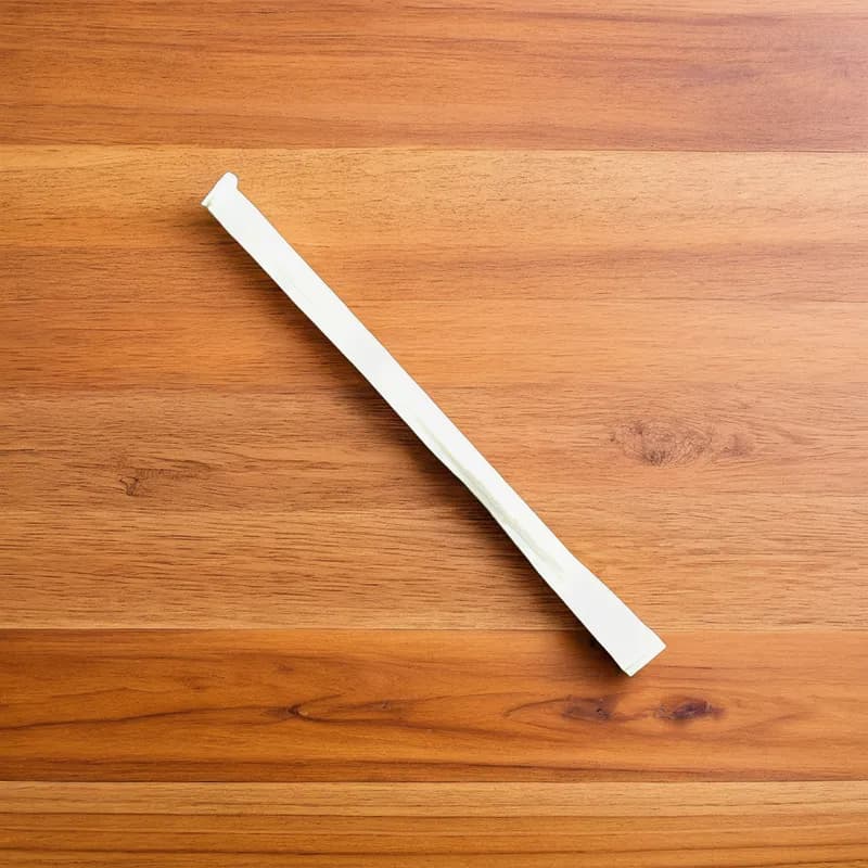 Victoria Bay Milk Straw 5.75 IN Plastic White Wrapped Slim 500 Count/Pack 24 Packs/Case 12000 Count/Case