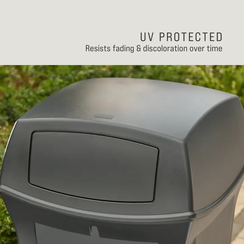 Ranger® Landfill 1-Stream Trash Can 21.25X21.25X41 IN 35 GAL Charcoal Resin 1/Each