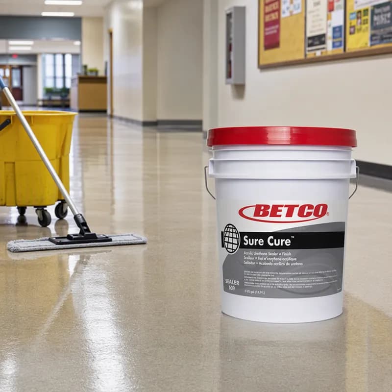 Sure Cure Mild Scent Floor Sealer & Finish 5 GAL RTU Liquid Acrylic Urethane 1/Pail