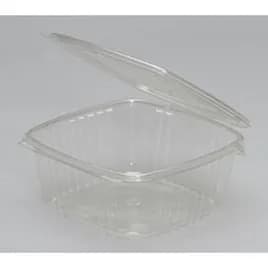 Take-Out Container Hinged 64 OZ RPET Clear 200/Case