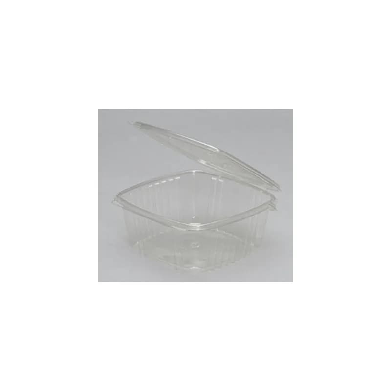 Take-Out Container Hinged 64 OZ RPET Clear 200/Case