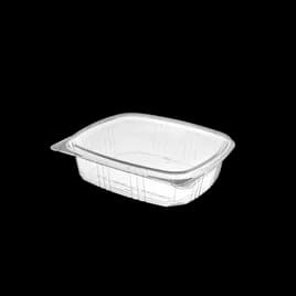 Take-Out Container Hinged 24 OZ 7.2X6.4X1.9 IN RPET Clear 200/Case