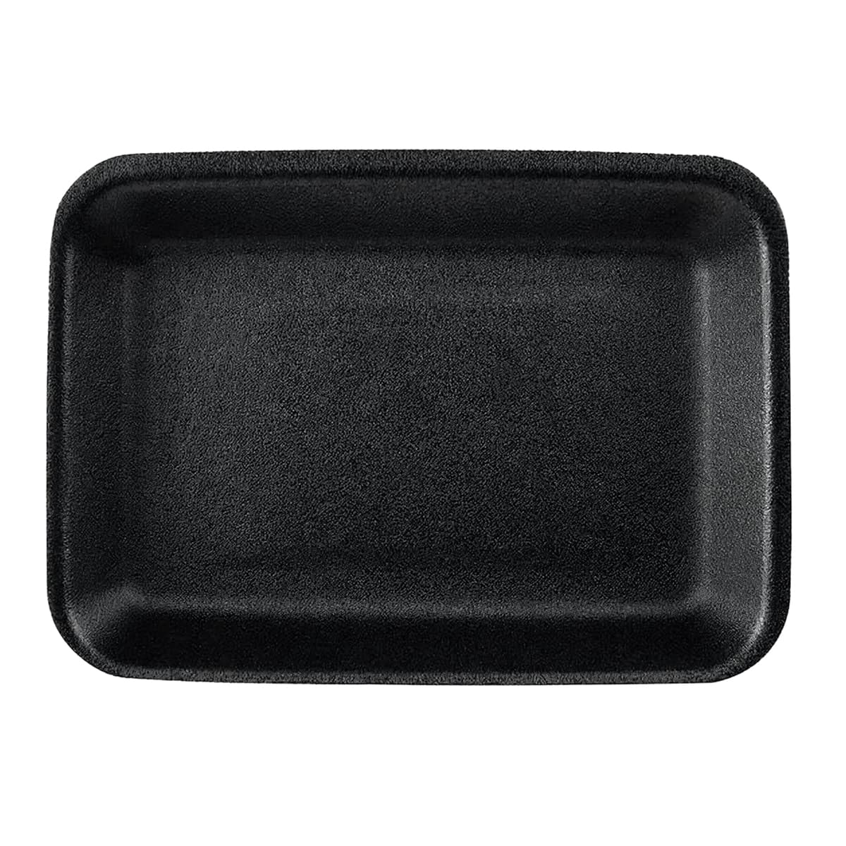 42 Meat Tray 8.63X6.31X2.39 IN Polystyrene Foam Deep Black Rectangle 250/Bundle