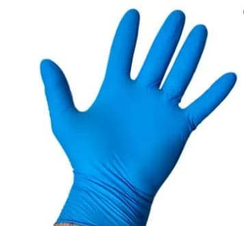 Victoria Bay Examination Gloves Medium (MED) Blue 3MIL Nitrile Disposable Powder-Free 1000/Case