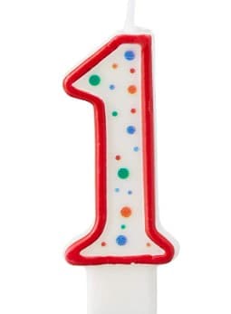 Number Candle #1 12/Pack
