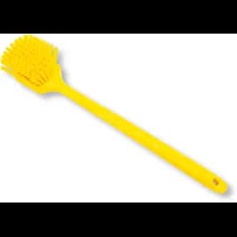 Sparta® Scrub Brush 20 IN Plastic Polyester Yellow Color Coded Long Handle Brown Floater 1/Each