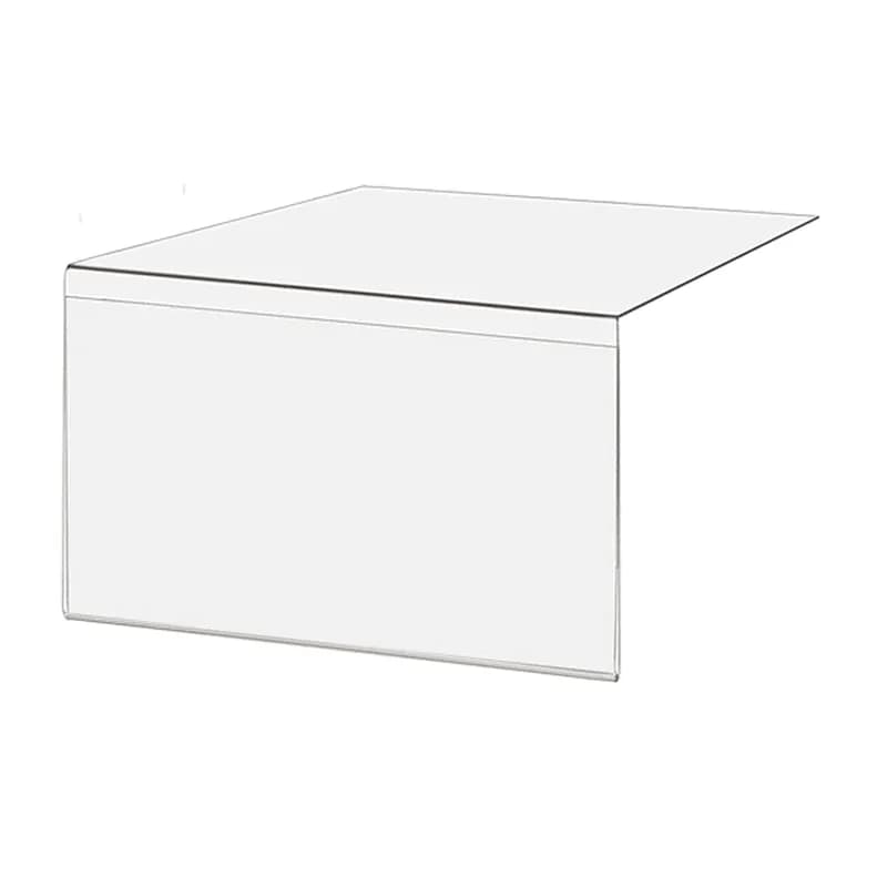 Easel Sign Holder Inserts 7X5.5 IN With 6 IN Back Leg 50/Pack