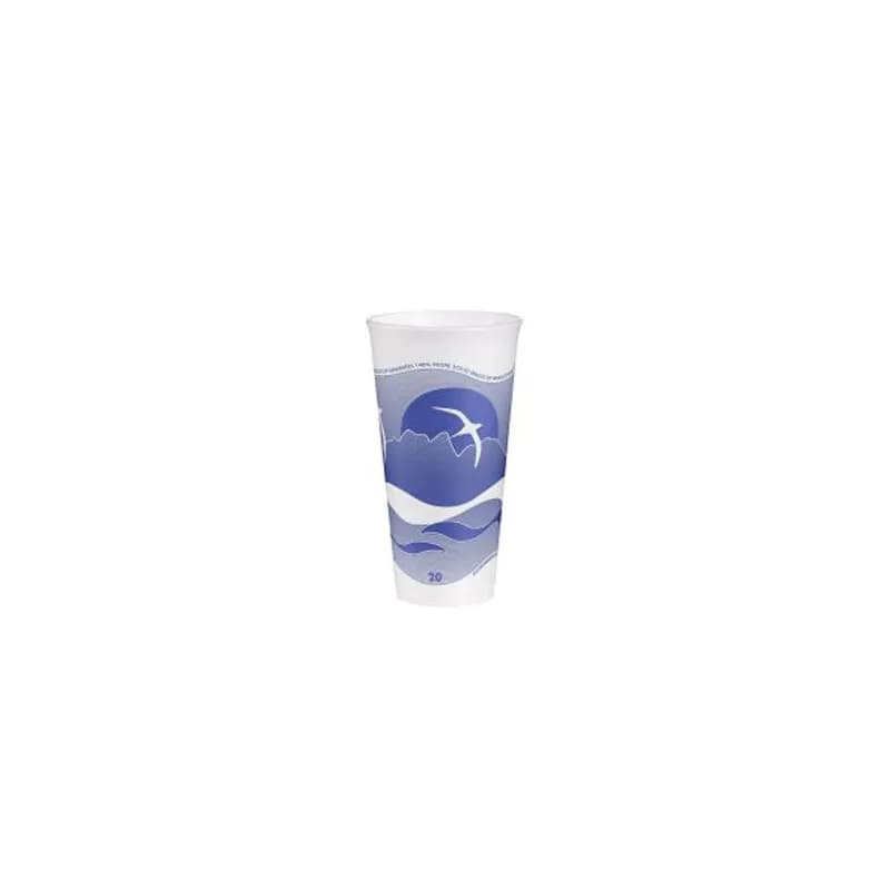 Dart® LX® Cup Insulated 20 OZ Polystyrene Foam Blue Horizon 500/Case