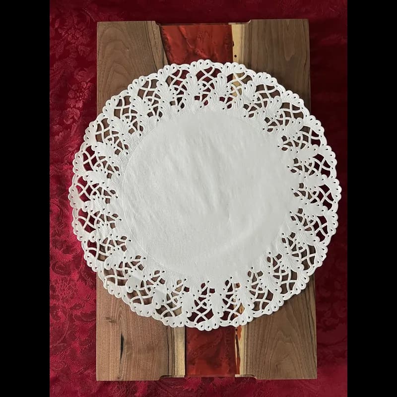 Doily 14.5 IN Paper White Lace Round 250/Box