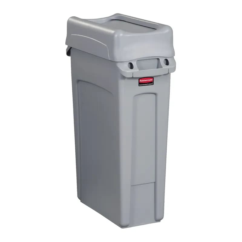 Slim Jim® Swing Lid 20.47X11.34X5.08 IN Gray Rectangle Resin Slim 1/Each