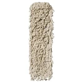 Bristles Dust Mop 36X5 IN White Synthetic Fiber 4PLY Loop End Disposable 1/Each