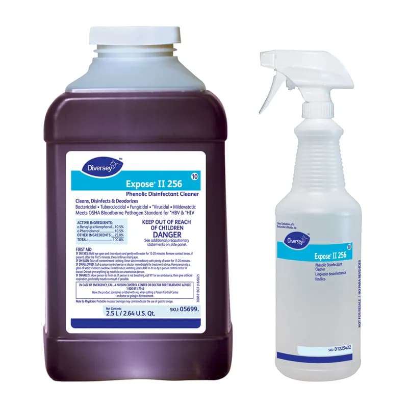 Expose II 256® Citrus Scent Disinfectant Cleaner 2.5 L Multi Surface Liquid Concentrate Phenolic For J-Fill 2/Case