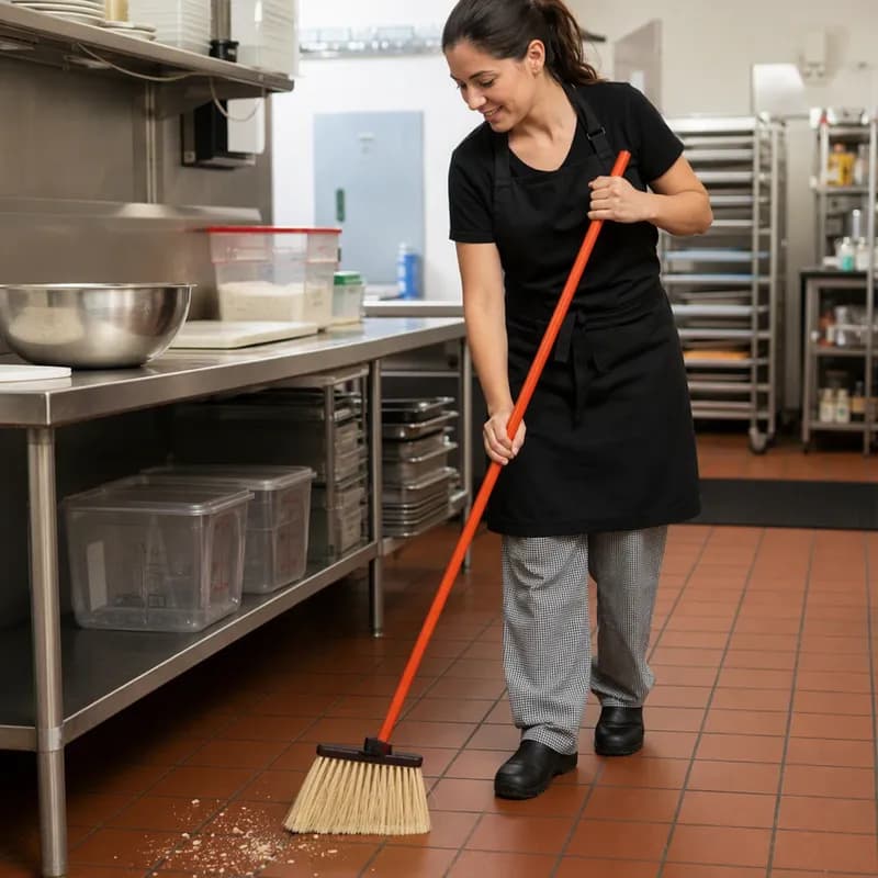 Carlisle Foodservice Products® Duo-Sweep® Multi-Purpose Broom Medium (MED) Angled 1/Each