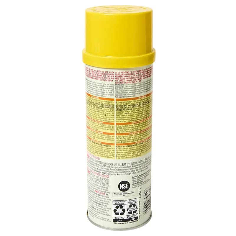Easy-Off® Clean Scent Oven & Grill Cleaner 24 FLOZ Aerosol Non-Butyl Heavy Duty 6/Case