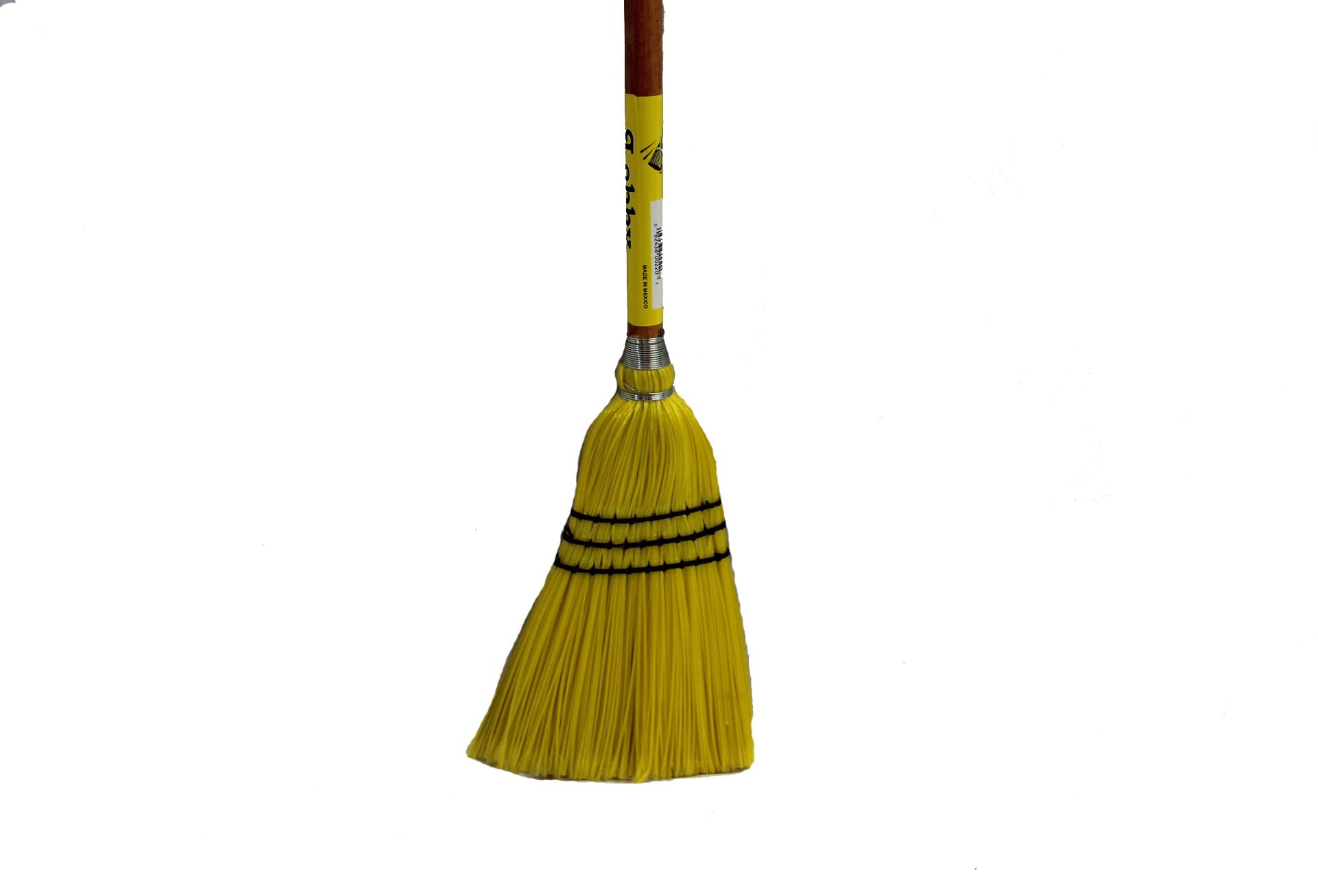Lobby Broom 30IN Yellow Plastic Wood 1/Each
