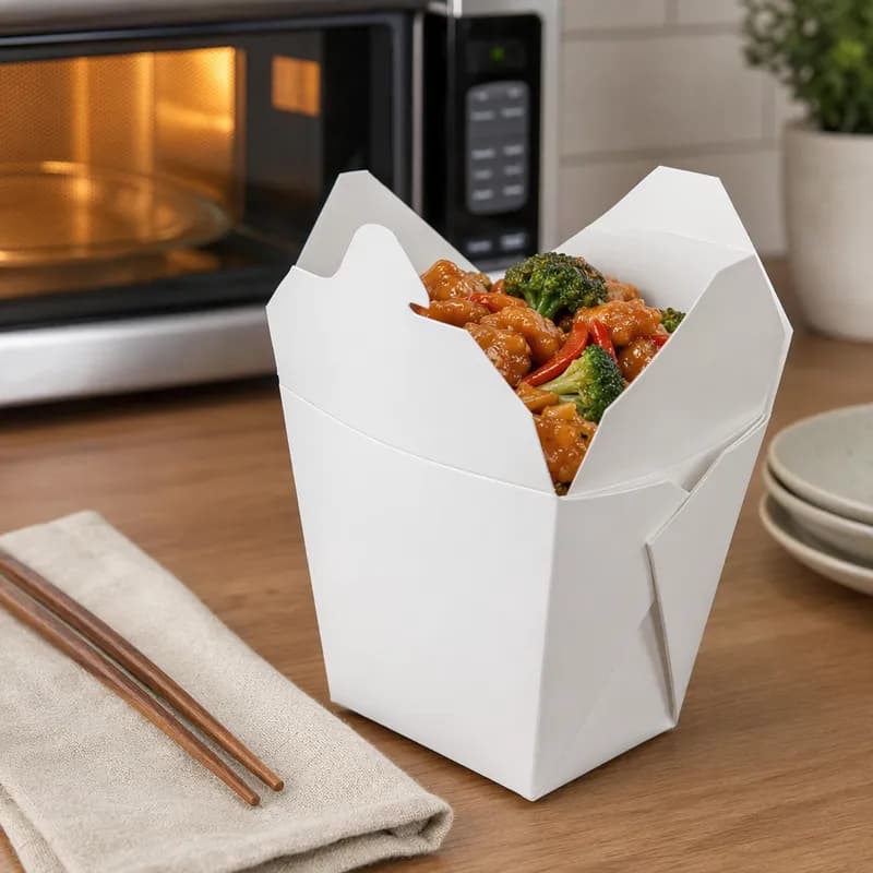 Fold-Pak® Food Pail 64 OZ Without Handle Microwave Safe 150/Case