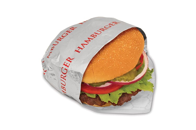 Bagcraft® Hamburger Foil Sheets 10.5X14 IN Foil-Lined Paper Honeycomb 2000/Case