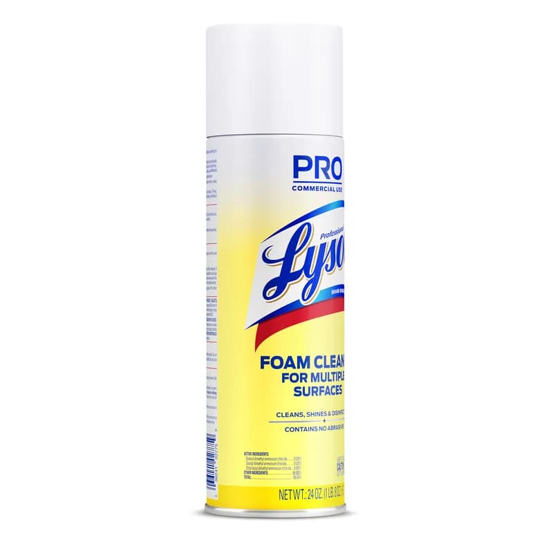 Lysol® Fresh Scent One-Step Disinfectant 24 FLOZ Multi Surface Aerosol Alcohol 12/Case