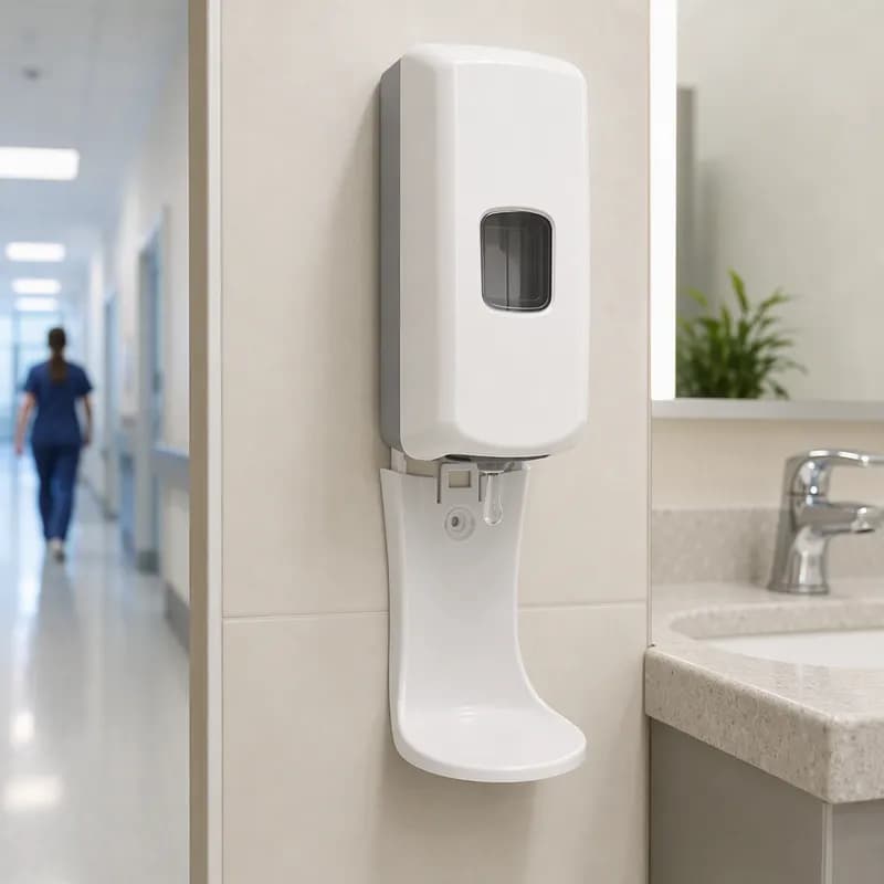 SHIELD Dispenser Floor & Wall Protector 3.7X3.79X6.16 IN White For LTX-7 1/Each