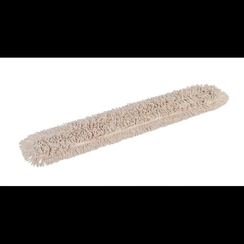 Bristles Dust Mop 48X5 IN White Synthetic Fiber 4PLY Loop End Disposable 1/Each