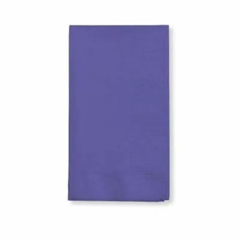 Dinner Napkins Purple 1/8 Fold 50 Count/Pack 12 Packs/Case 600 Count/Case