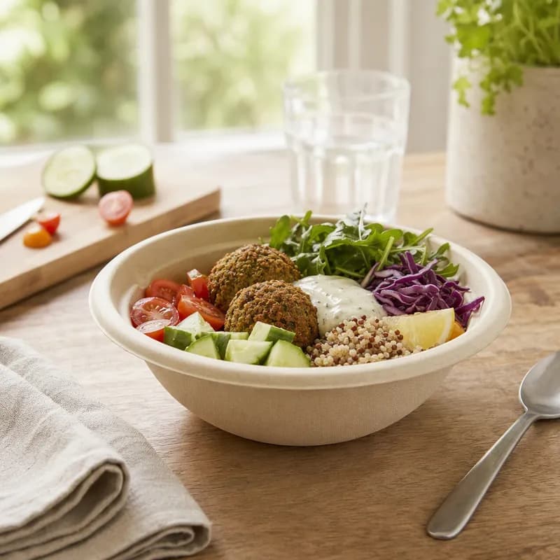 Bowl 24 OZ Pulp Fiber Kraft Round 500/Case