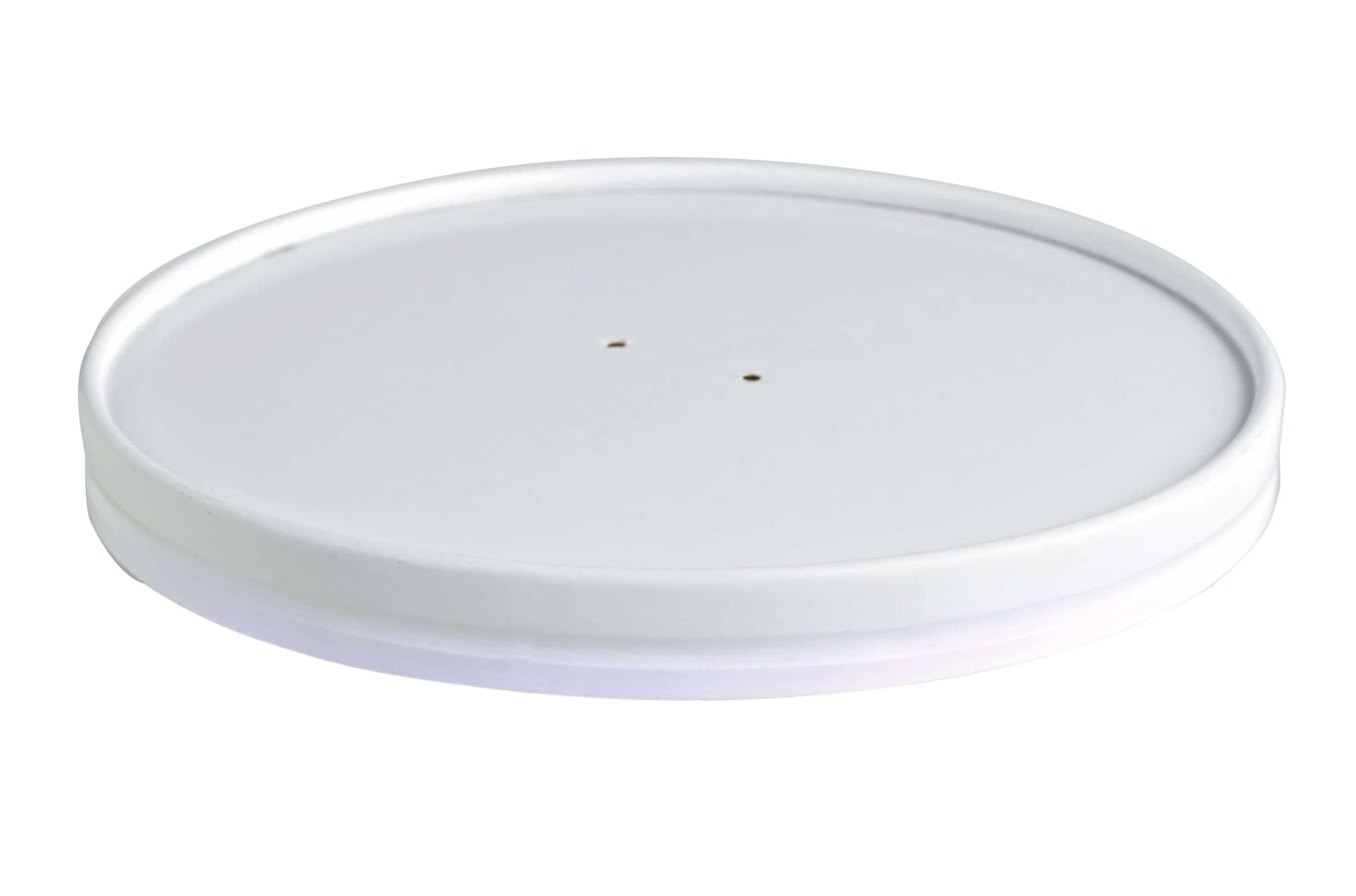 Lid Flat 5.9X1 IN Paper White Round For Container 45 Count/Pack 8 Packs/Case 360 Count/Case