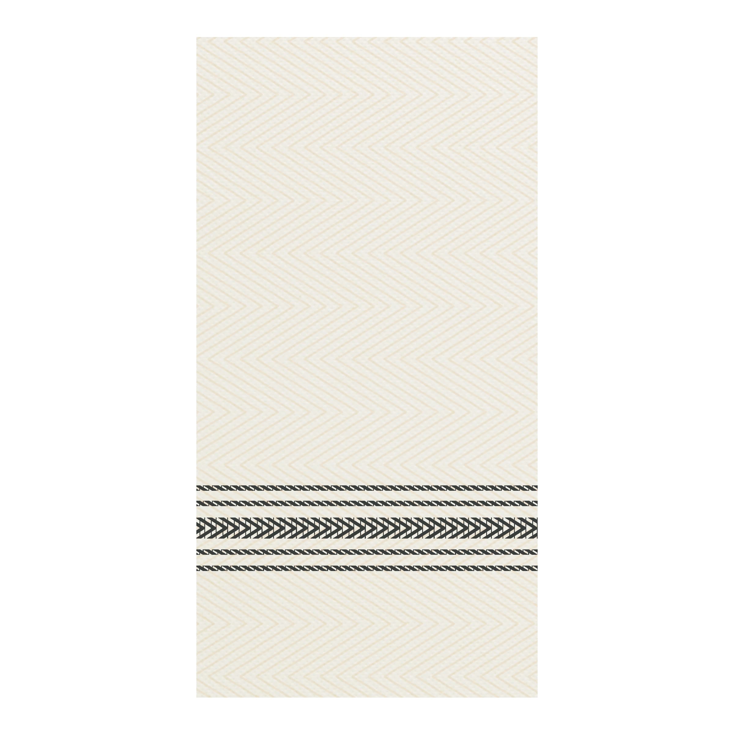 Dinner Napkins White Black Dishtowel Print Tissue Paper Ultra PLY 800/Case