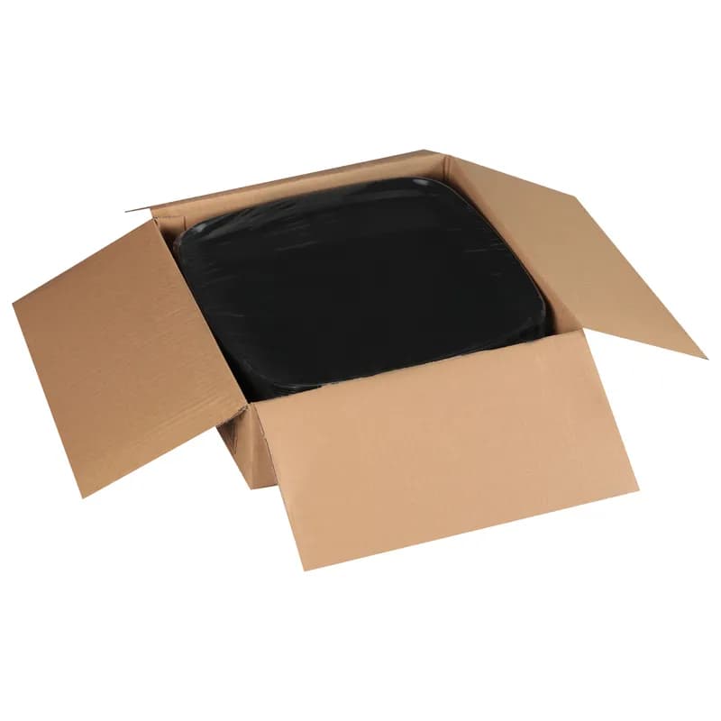 Mozaïk® Serving Tray Base 14.1X14.1X0.69 IN PP Black Square 25/Case