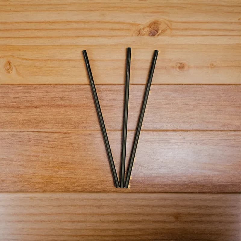 Victoria Bay Jumbo Straw 7.75 IN PP Black Wrapped 500 Count/Pack 4 Packs/Case 2000 Count/Case