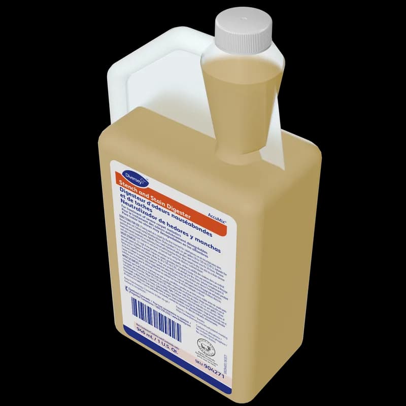 Diversey Floral Stain Remover Carpet Deodorizer 32 FLOZ Liquid Concentrate Enzymatic 6/Case
