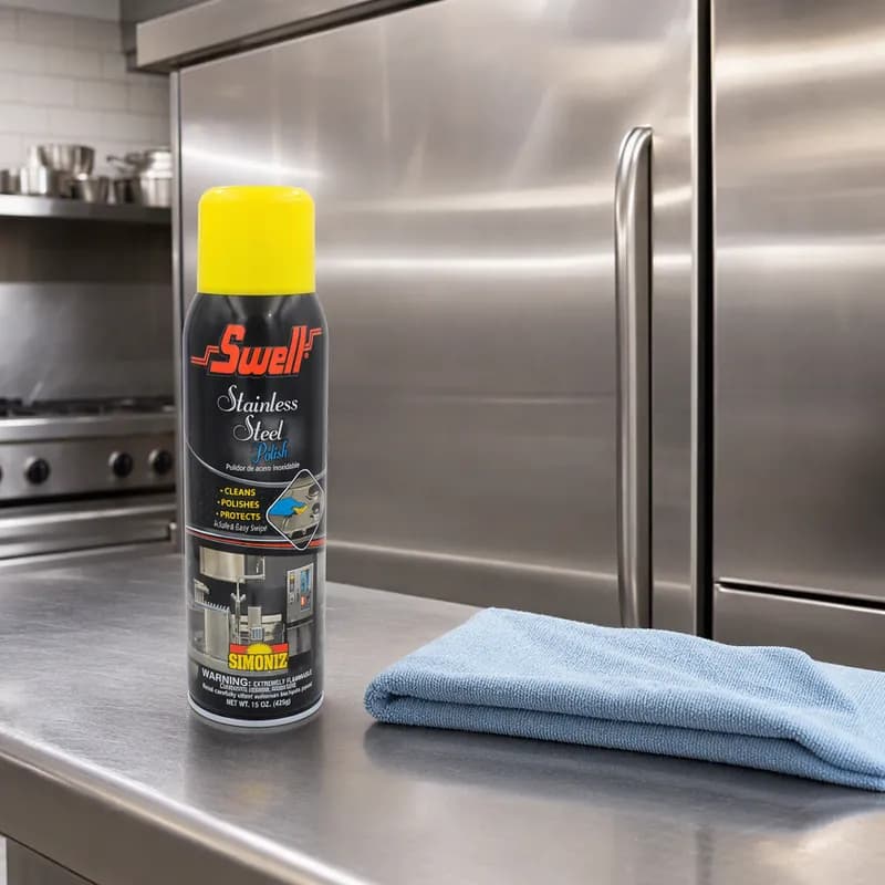Swell Metal Cleaner & Protectant 15 FLOZ Multi Surface Aerosol 6/Case